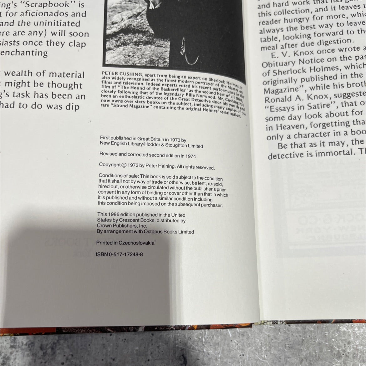 the sherlock holmes scrapbook book, by peter haining, 1986 Hardcover image 3