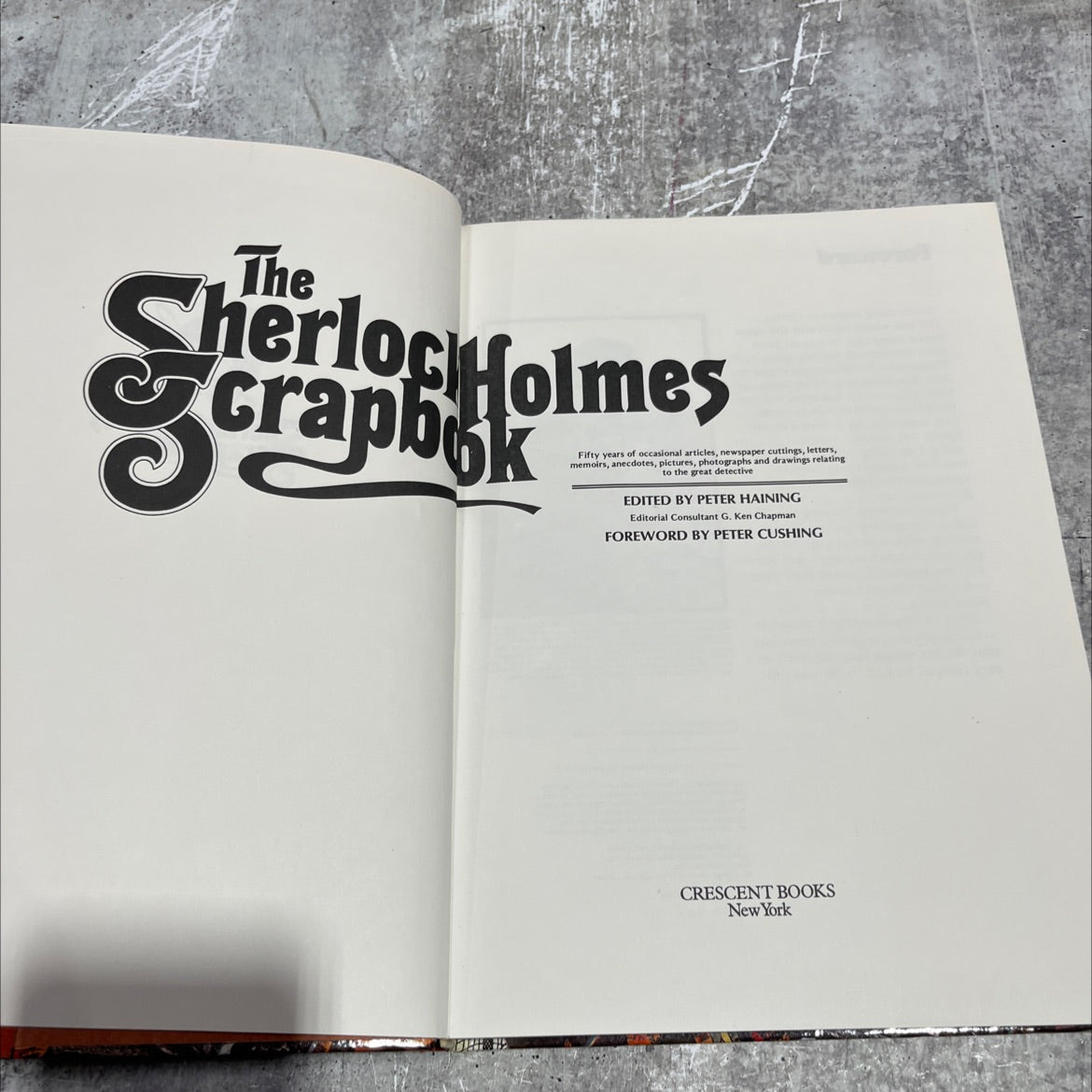 the sherlock holmes scrapbook book, by peter haining, 1986 Hardcover image 2