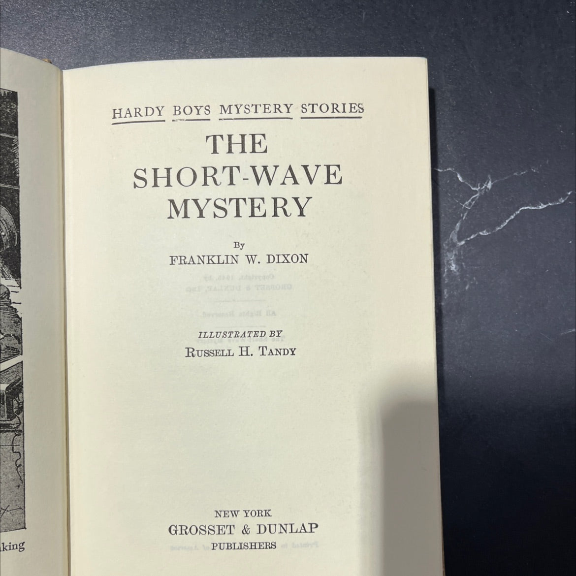 the short-wave mystery book, by franklin w. dixon, 1945 Hardcover image 2