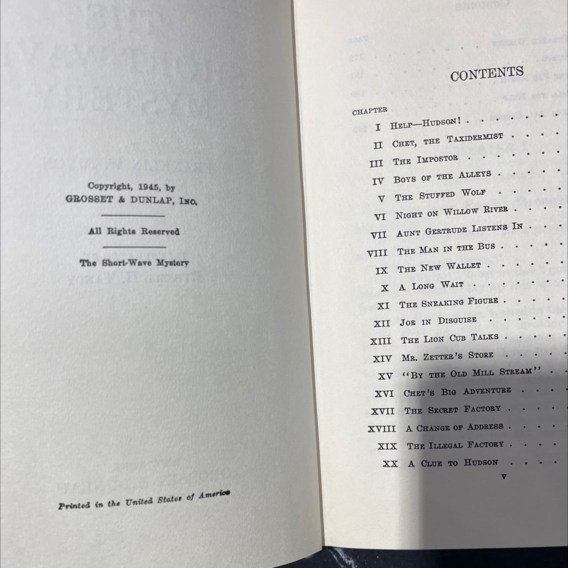 the short-wave mystery book, by franklin w. dixon, 1945 Hardcover image 3