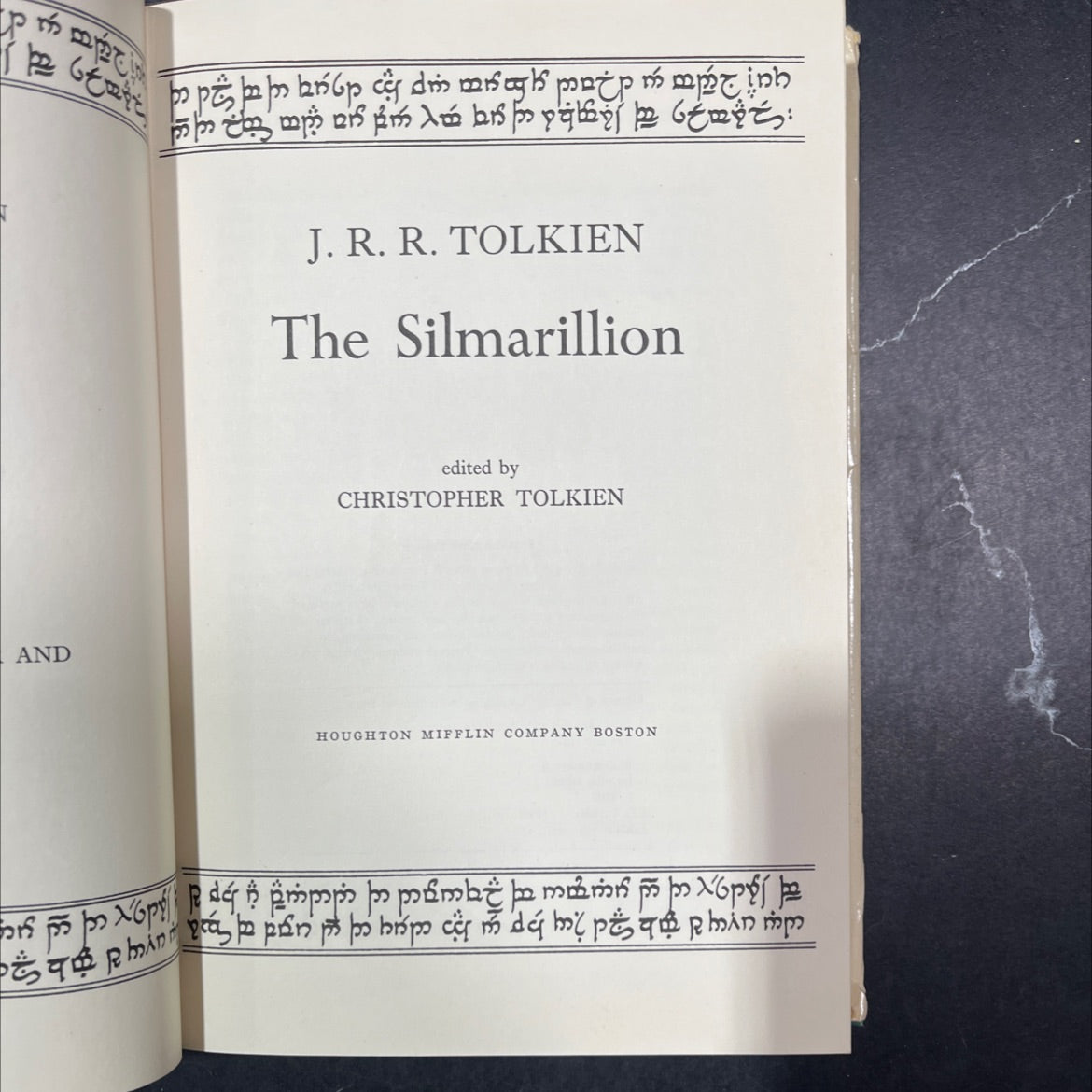 the silmarillion book, by j. r. r. tolkien, 1977 Hardcover image 2