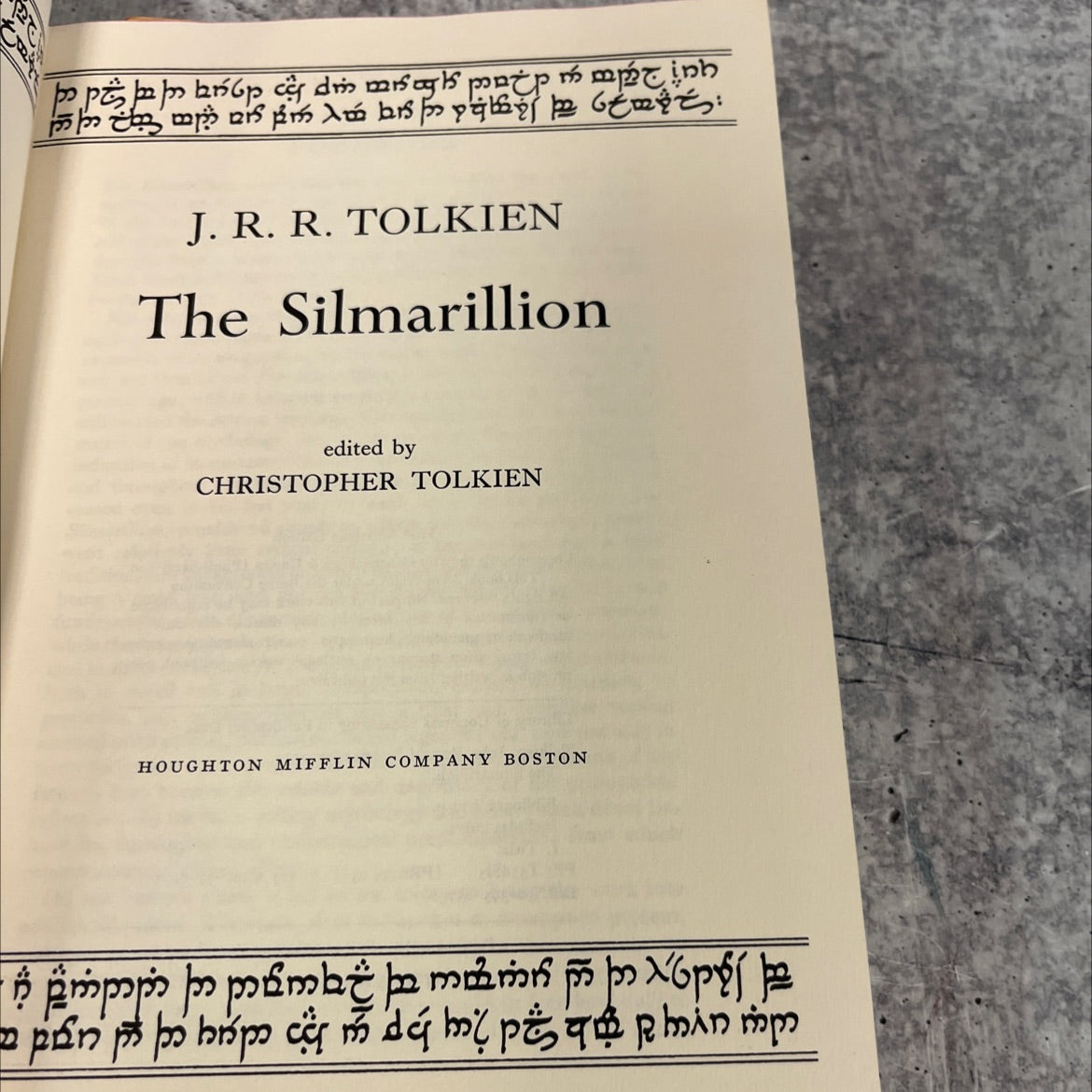 the silmarillion book, by j. r. r. tolkien, 1977 Hardcover image 2