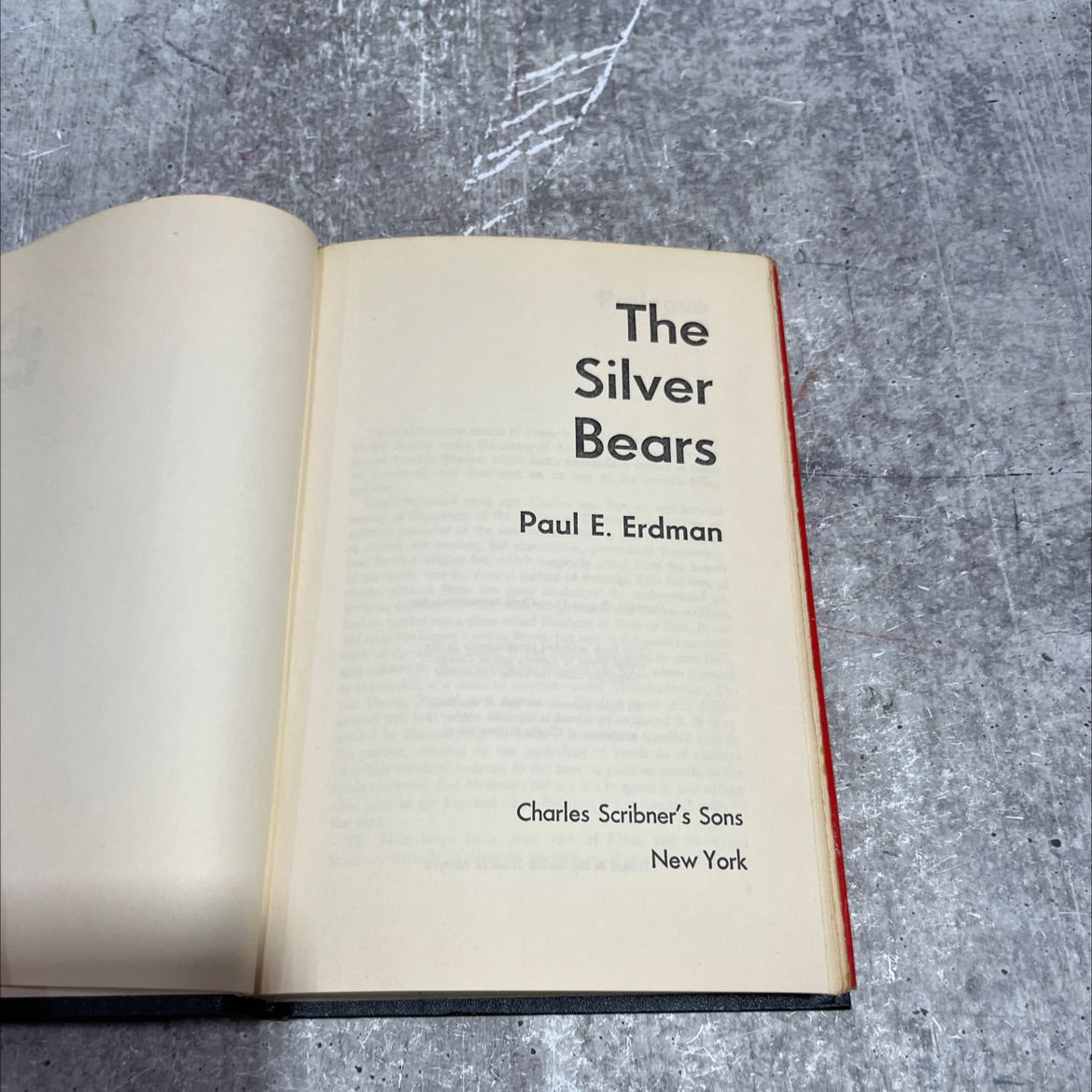 the silver bears book, by Paul E. Erdman, 1974 Hardcover image 2
