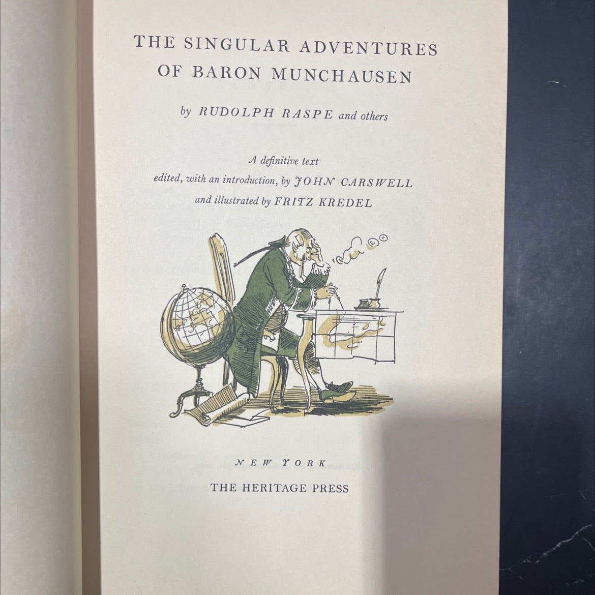 the singular adventures of baron munchausen book, by rudolph raspe and others, 1952 Hardcover image 2