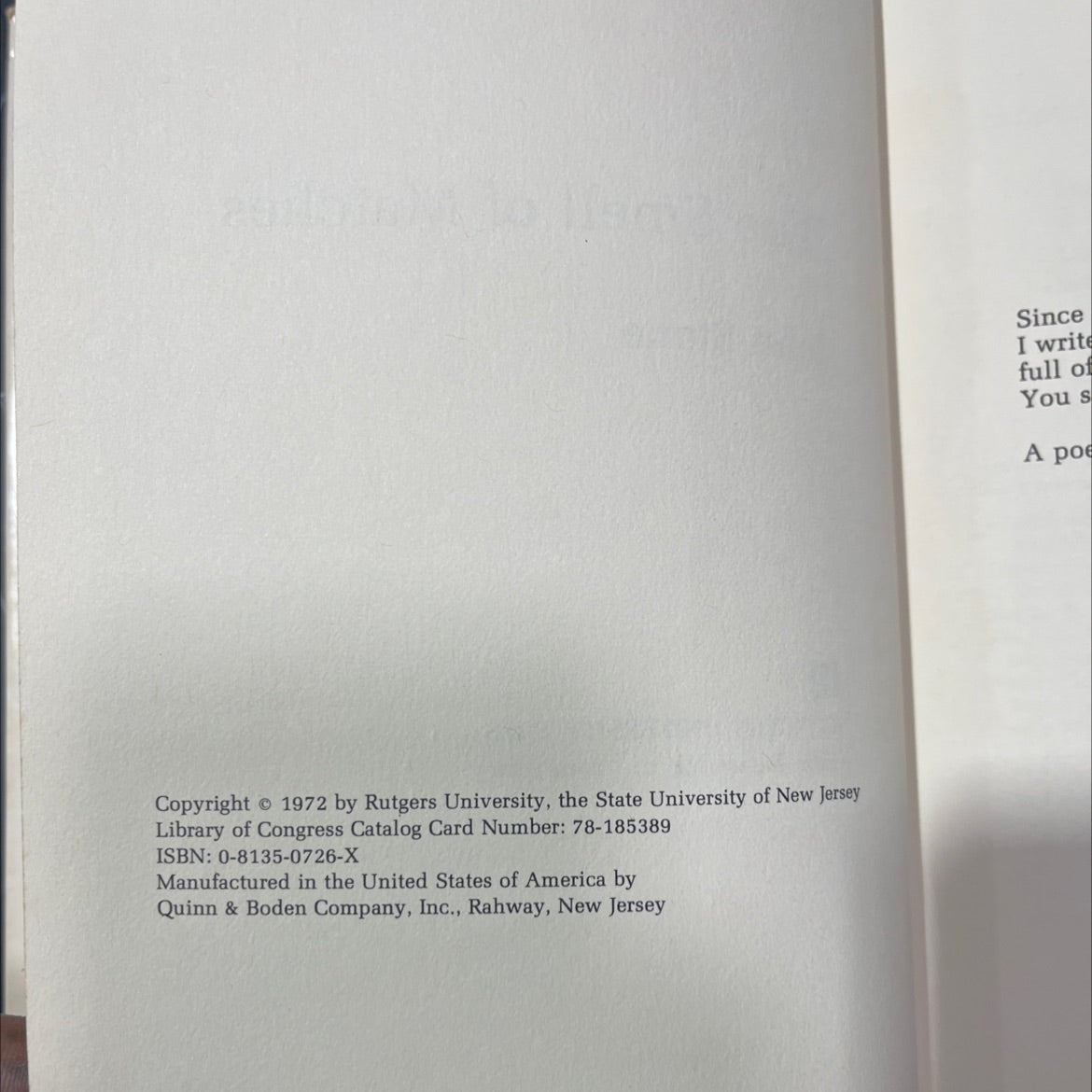 the smell of matches book, by john stone, 1972 Hardcover image 3