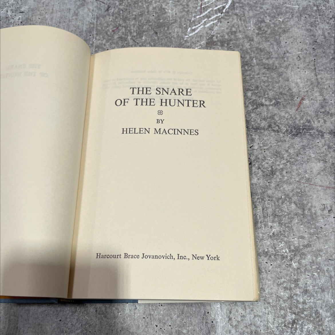 the snare of the hunter book, by helen macinnes, 1974 Hardcover image 2