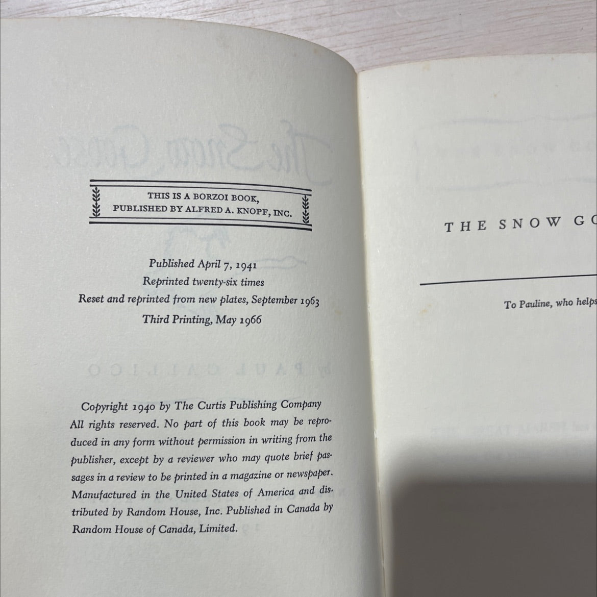 the snow goose book, by paul gallico, 1966 Hardcover, Vintage image 3