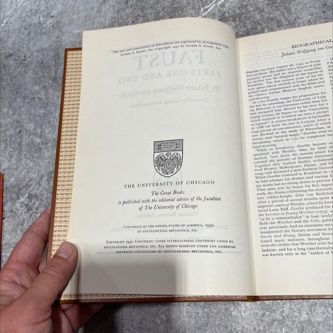 the sorrows of young werther parts one and two book, by johann wolfgang von goethe, 1941 Hardcover image 3