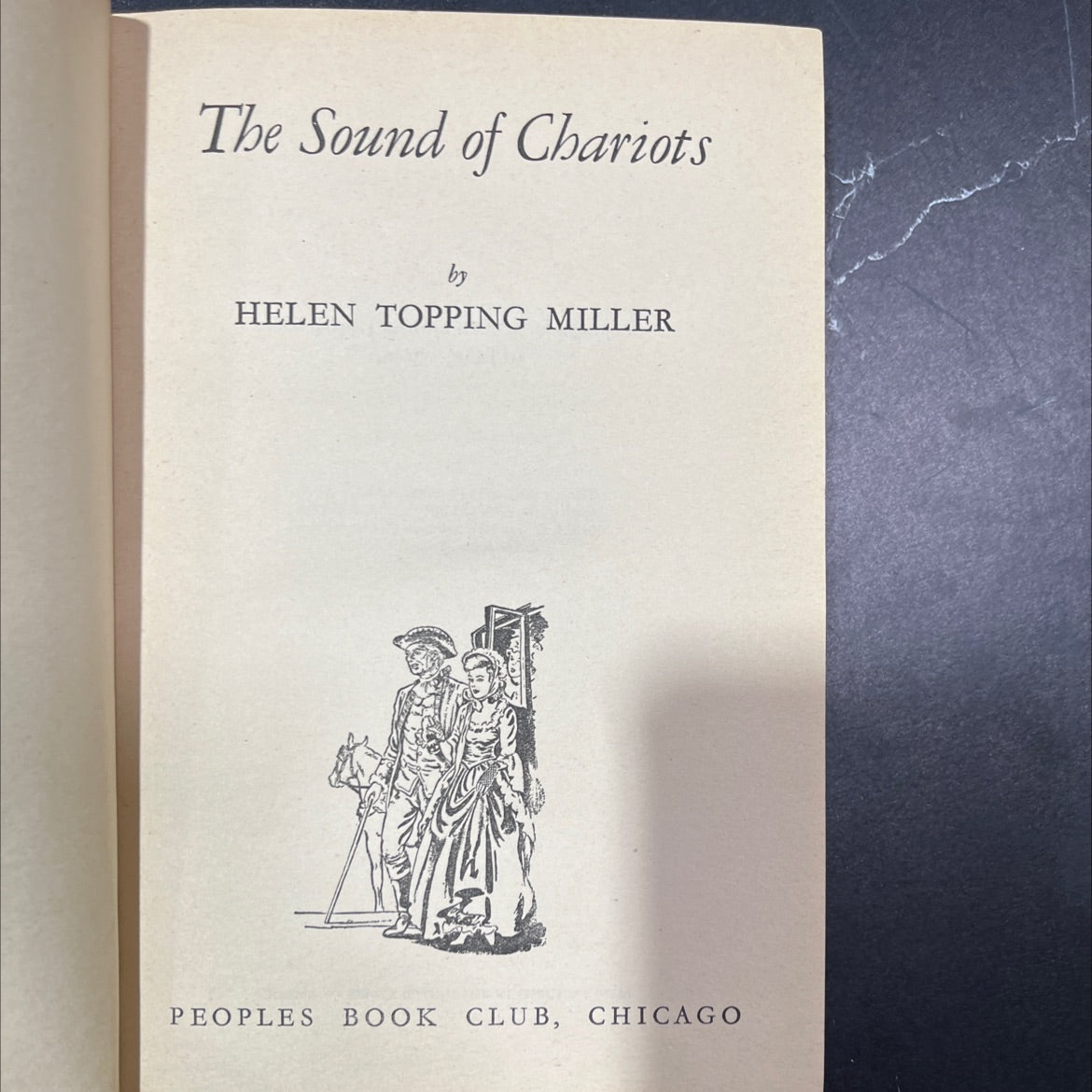the sound of chariots book, by helen topping miller, 1947 Hardcover, Vintage image 2