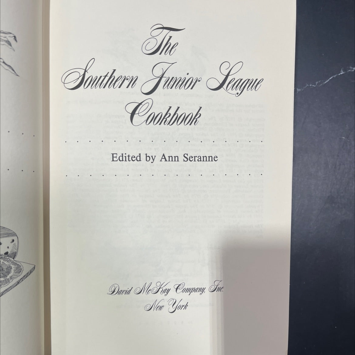 the southern junior league cookbook book, by Ann Seranne, 1977 Hardcover image 2
