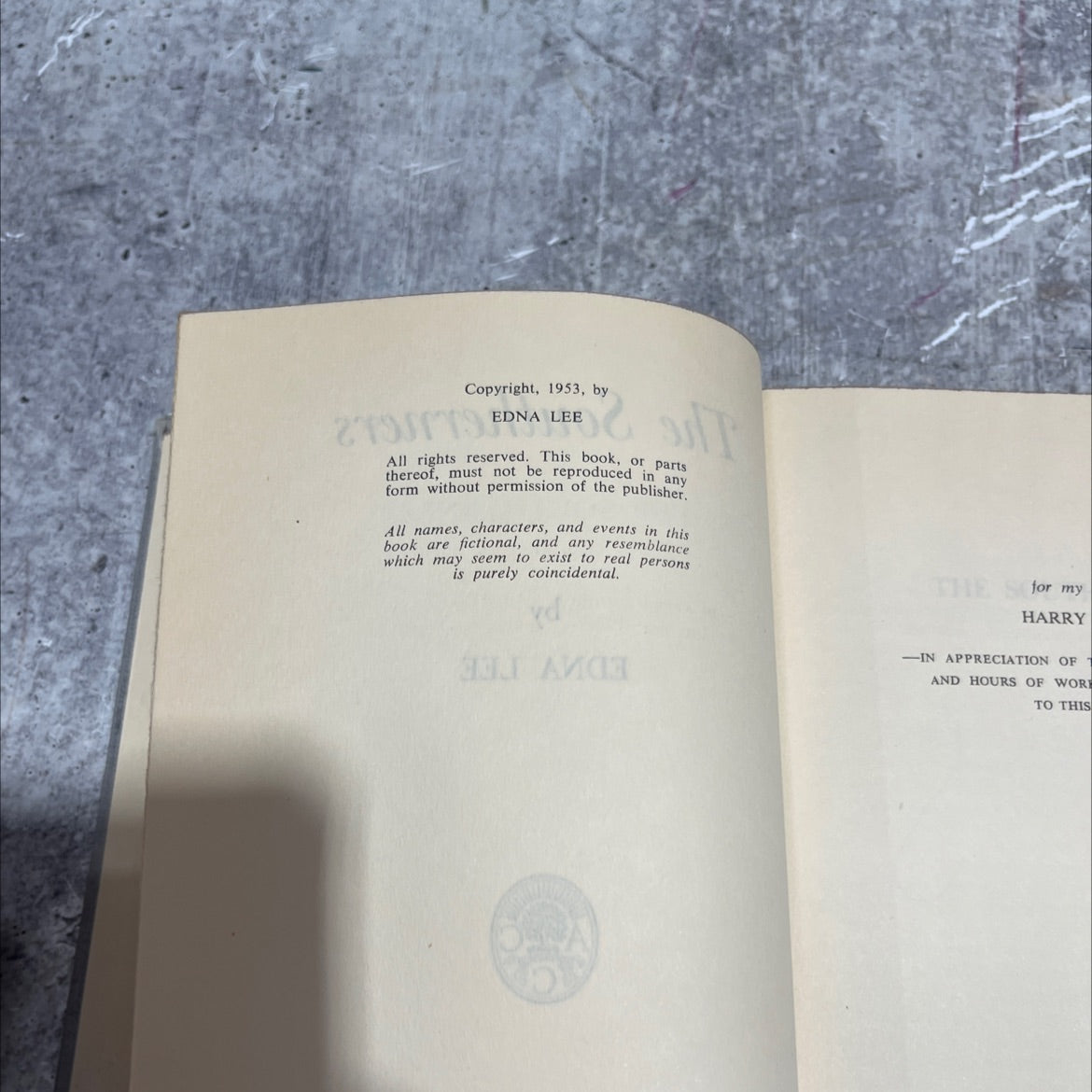 the southerners book, by edna lee, 1953 Hardcover image 3