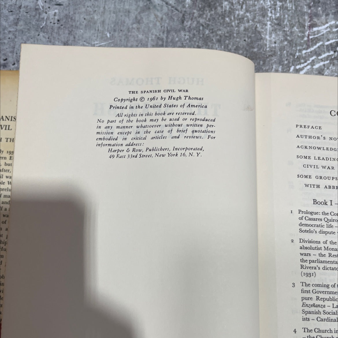the spanish civil war book, by hugh thomas, 1961 Hardcover image 3