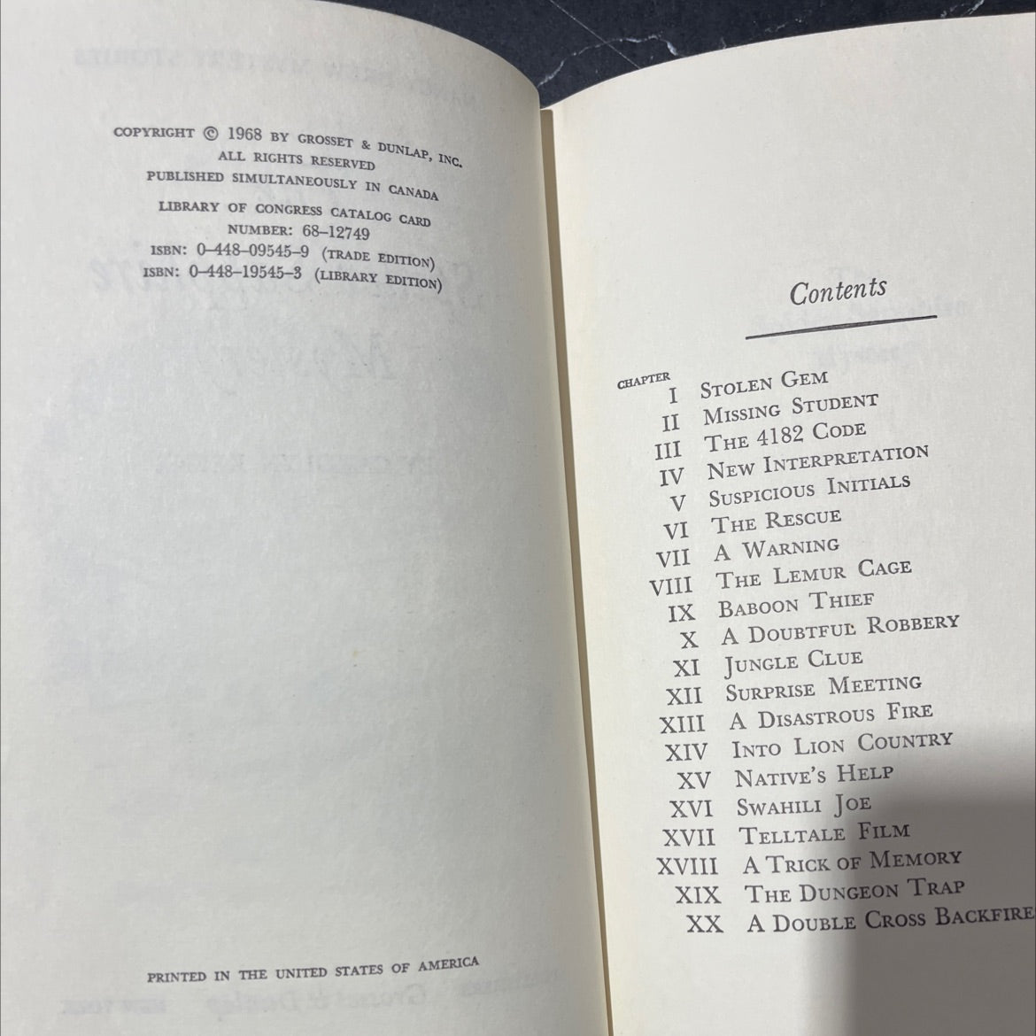 the spider sapphire mystery book, by carolyn keene, 1968 Hardcover image 3