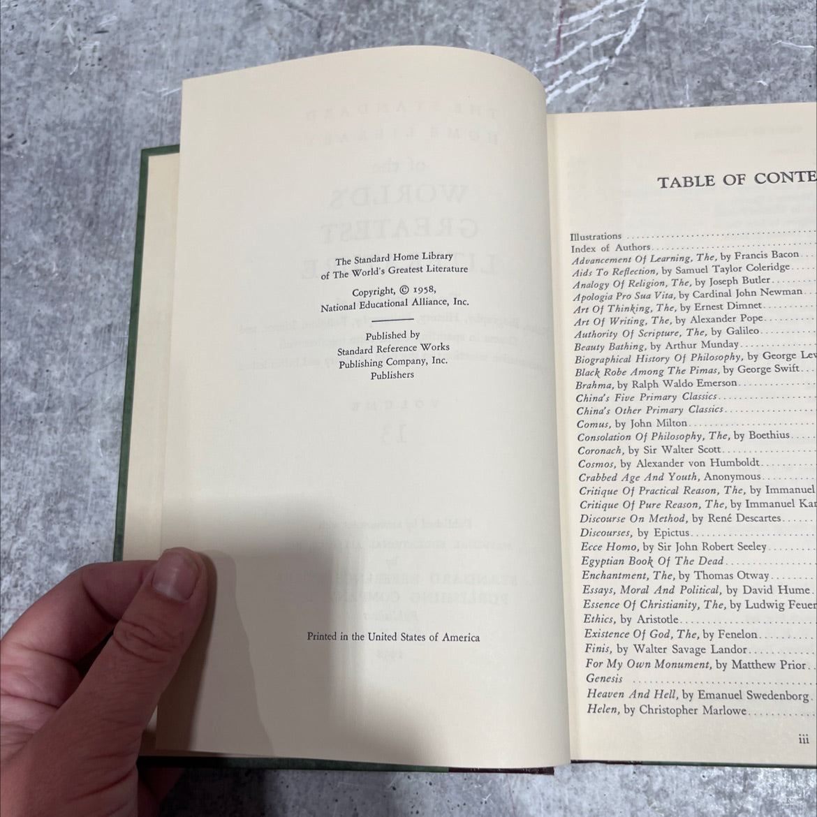 the standard home library of the world's greatest literature book, by various, 1958 Hardcover image 3