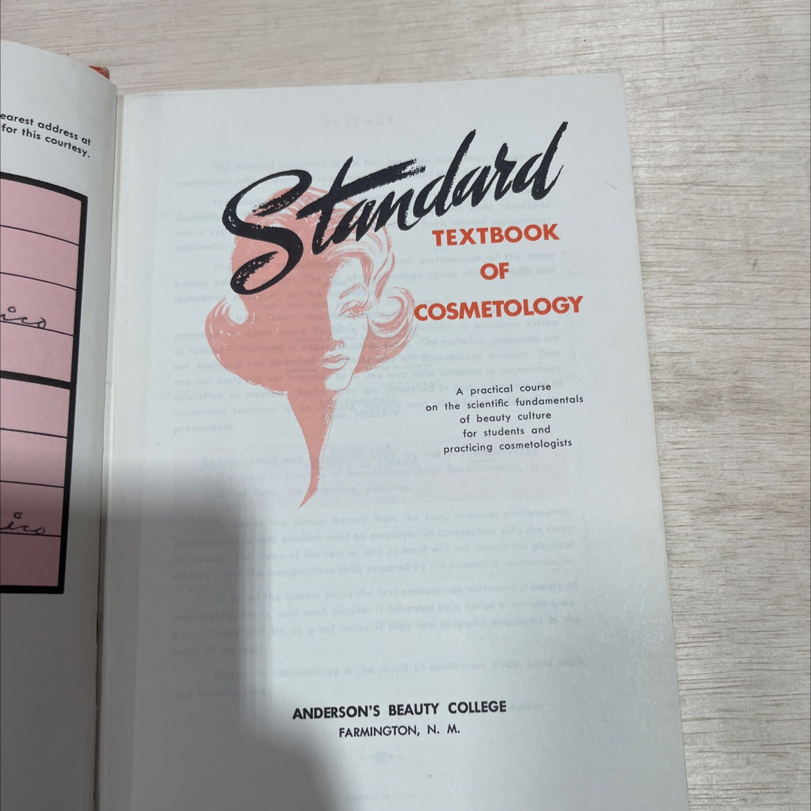 the standard textbook of cosmetology book, by unknown, 1972 Hardcover image 2