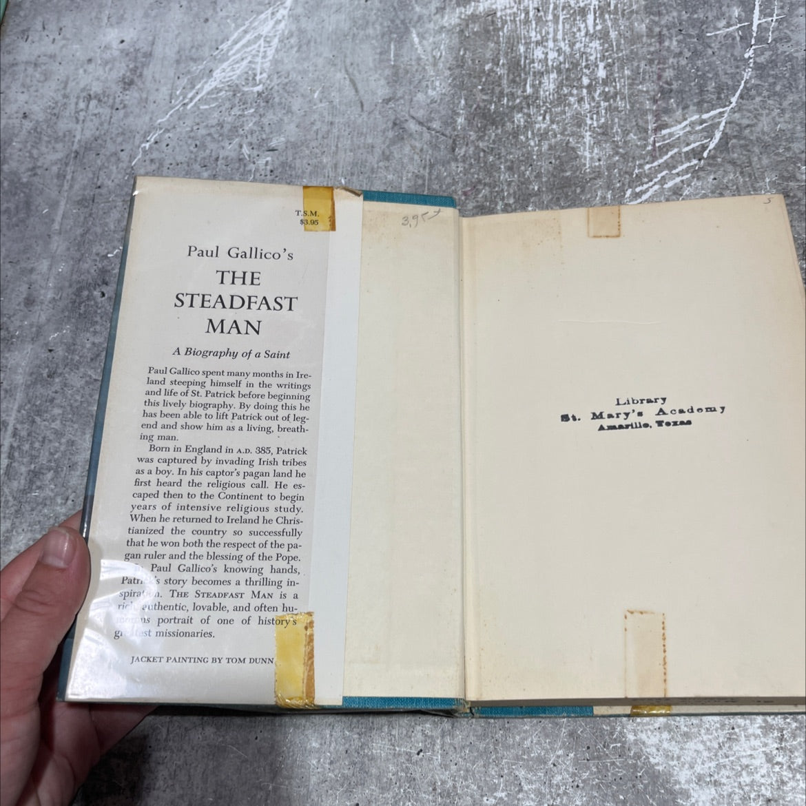 the steadfast man a biography of st. patrick book, by paul gallico, 1958 Hardcover image 4