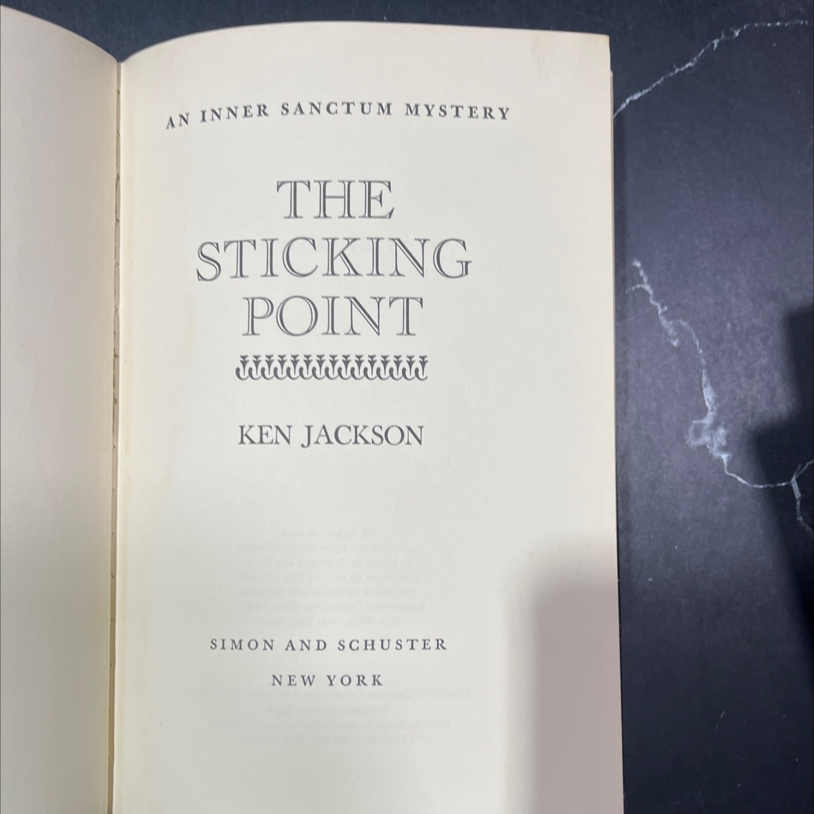 SIGNED the sticking point book, by ken jackson, 1971 Hardcover, First Edition, Vintage image 2