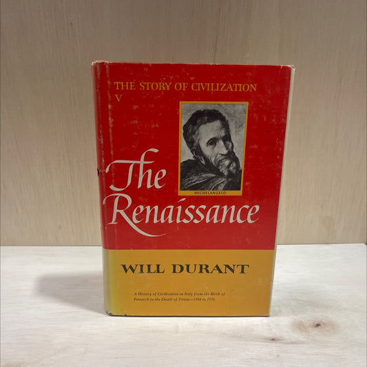 the story of civilization: part v the renaissance book, by Will Durant, 1953 Hardcover image 1