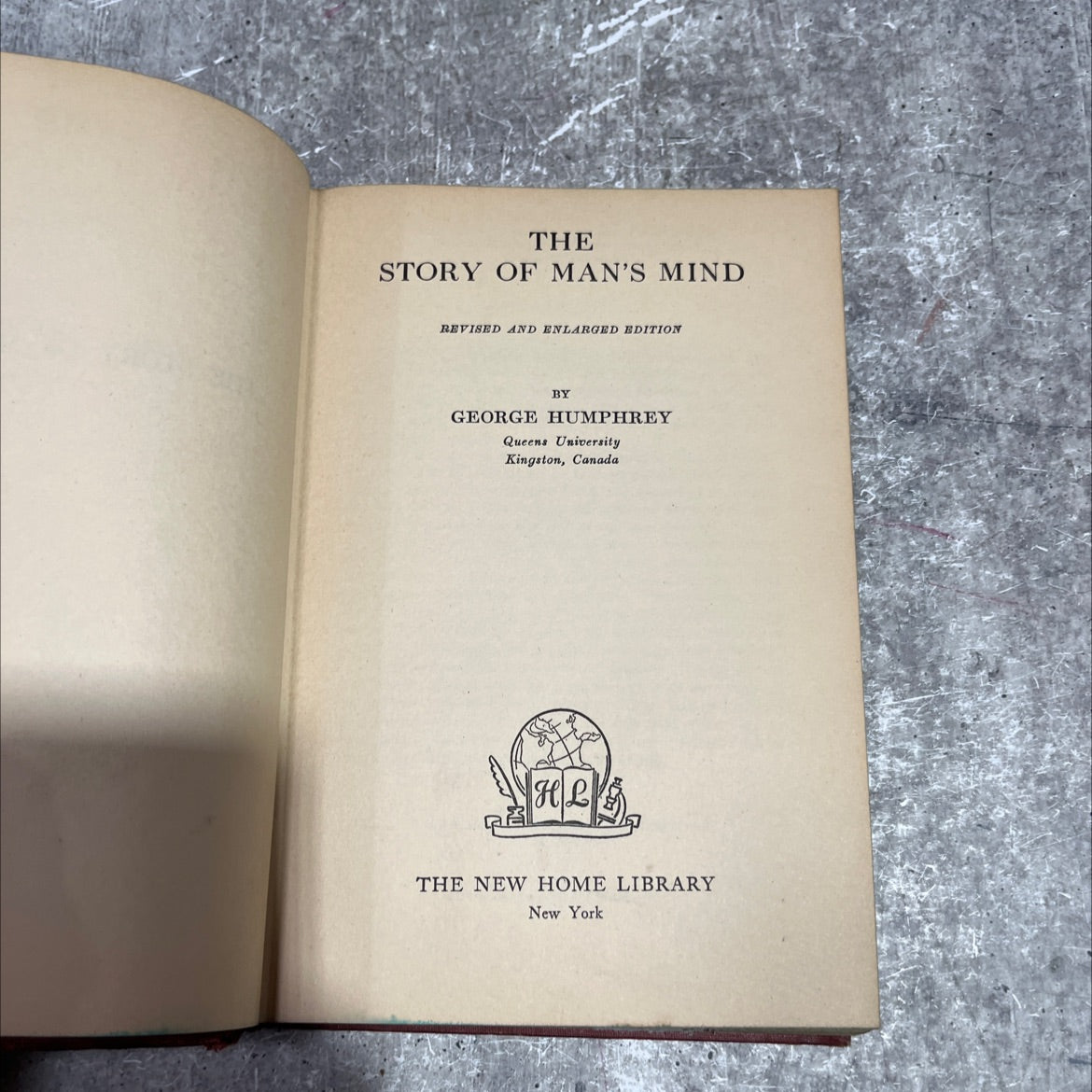 the story of man's mind revised and enlarged edition book, by george humphrey, 1942 Hardcover image 2