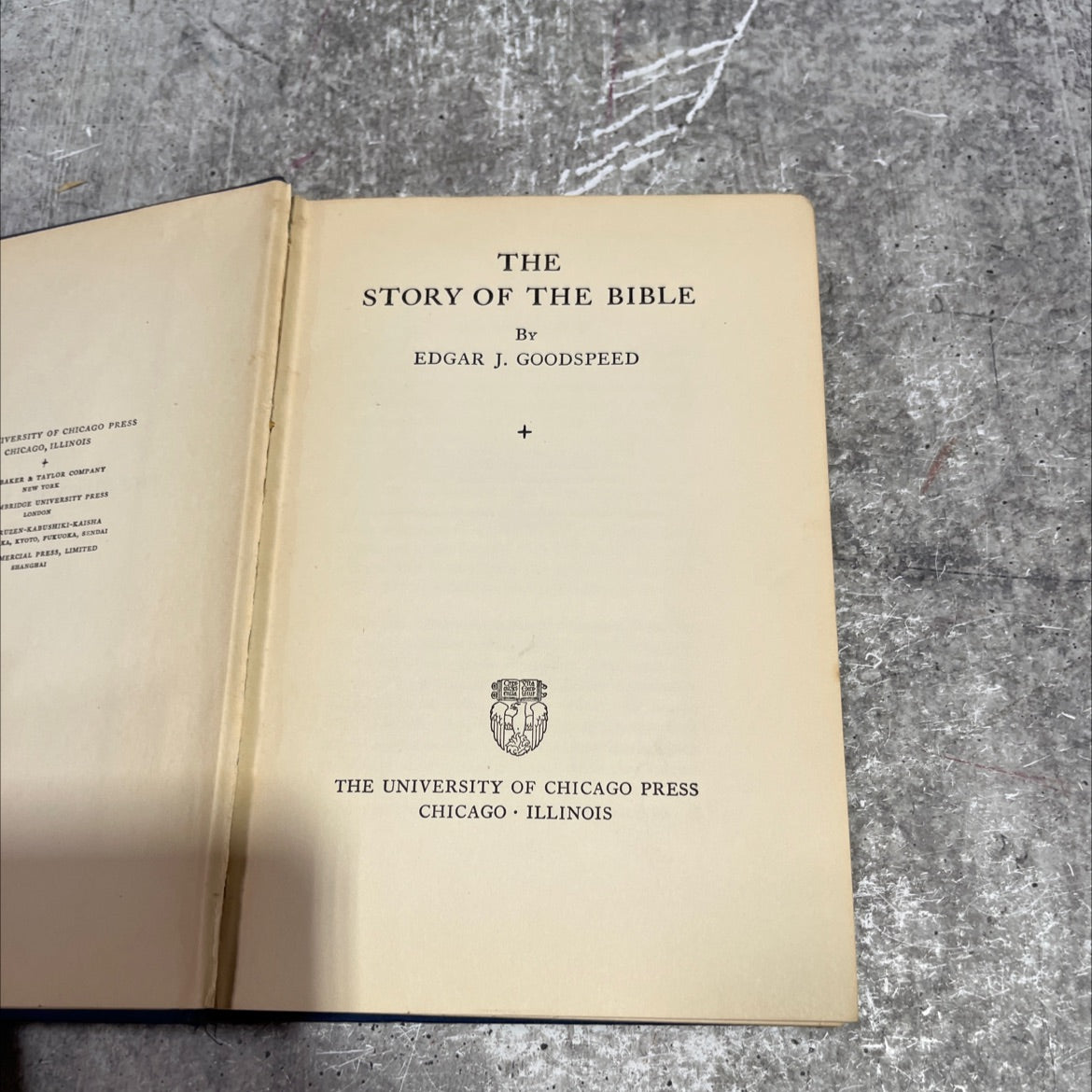 the story of the bible book, by edgar j. goodspeed, 1940 Hardcover image 2