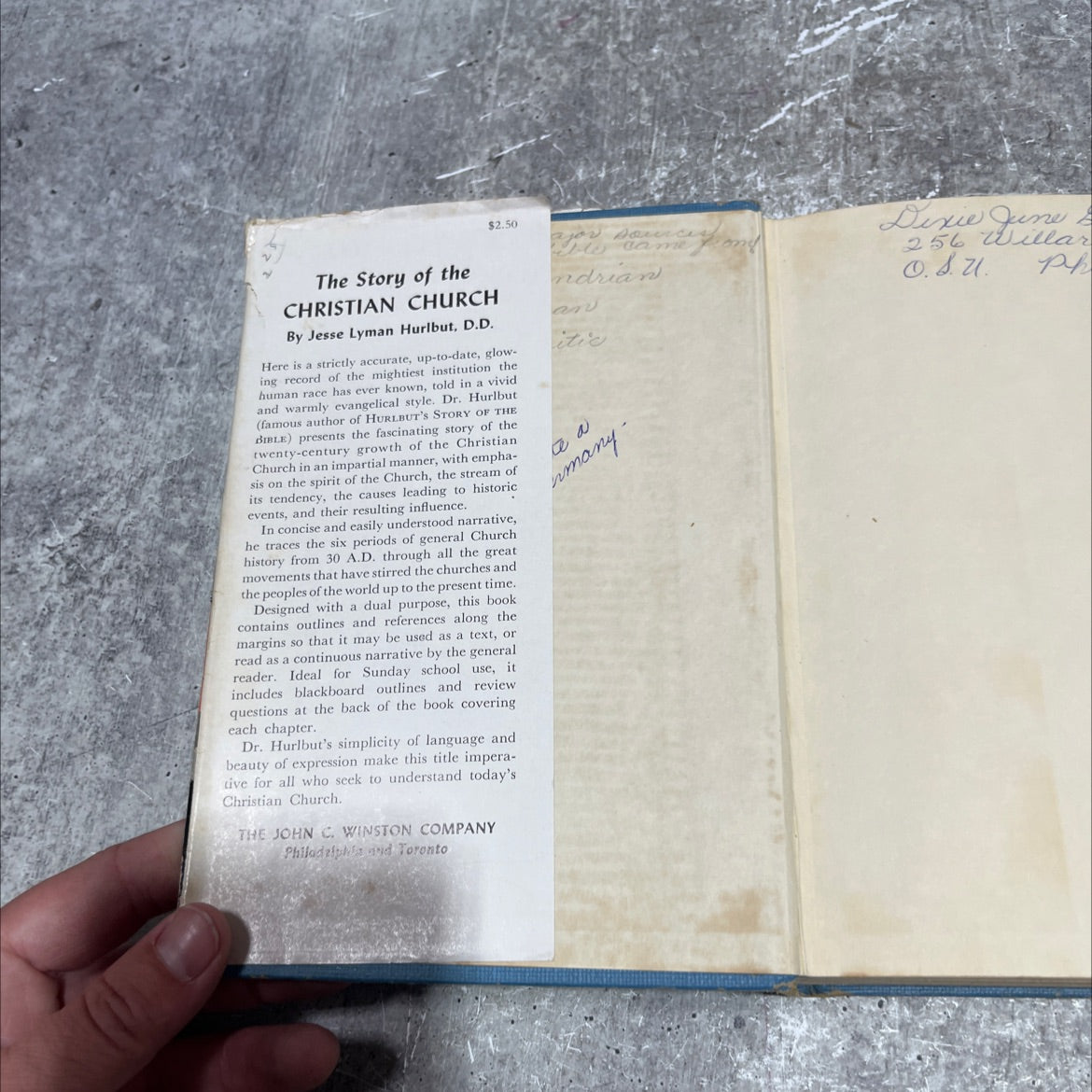 the story of the christian church book, by jesse lyman hurlbut, 1954 Hardcover image 4