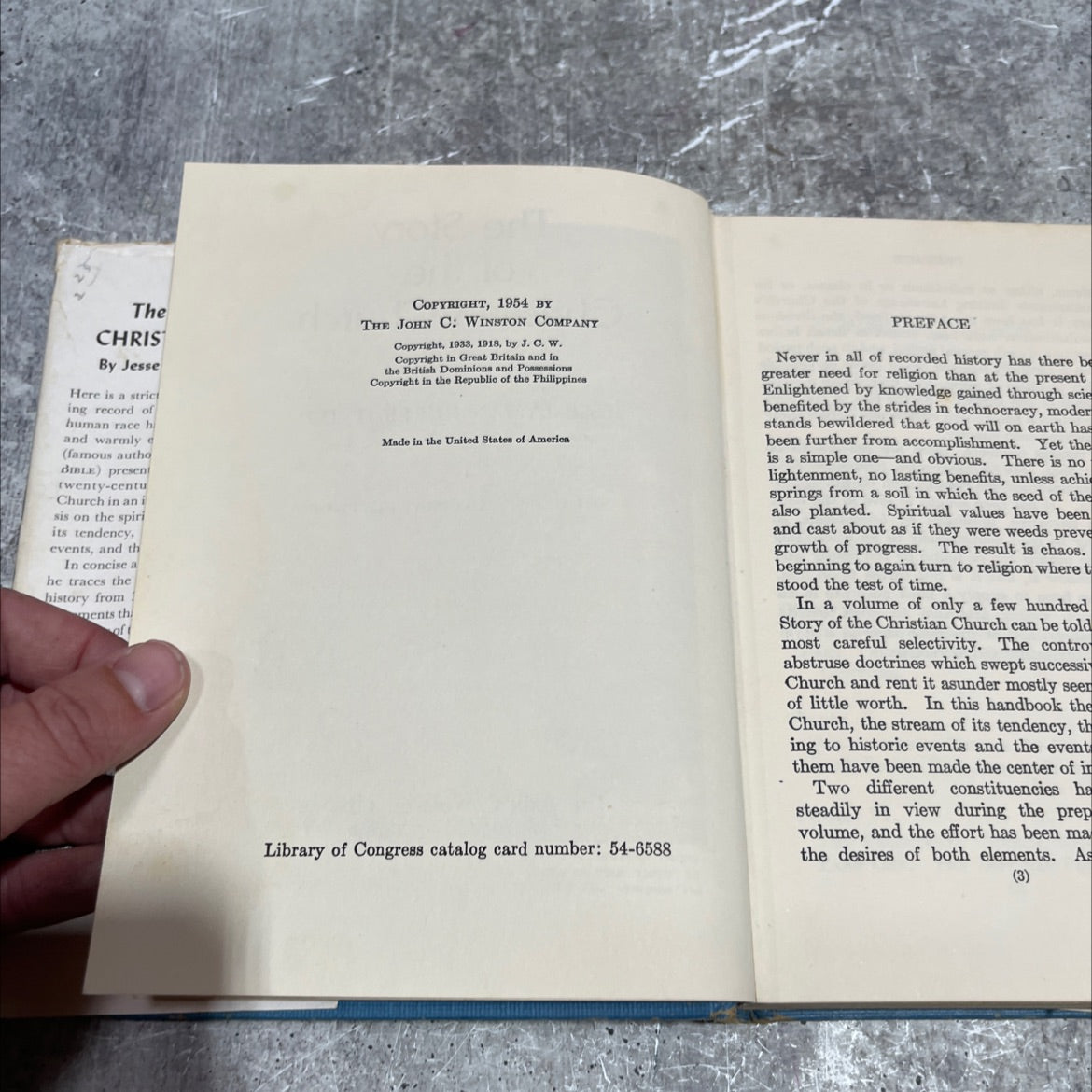 the story of the christian church book, by jesse lyman hurlbut, 1954 Hardcover image 3