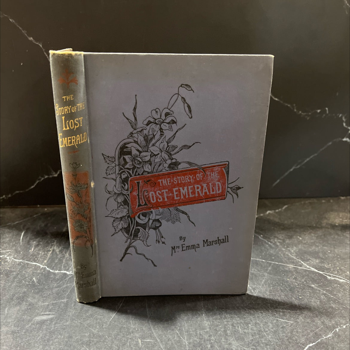the story of the lost emerald; or, overcome evil with good book, by mrs. emma marshall, 1894 Hardcover image 1