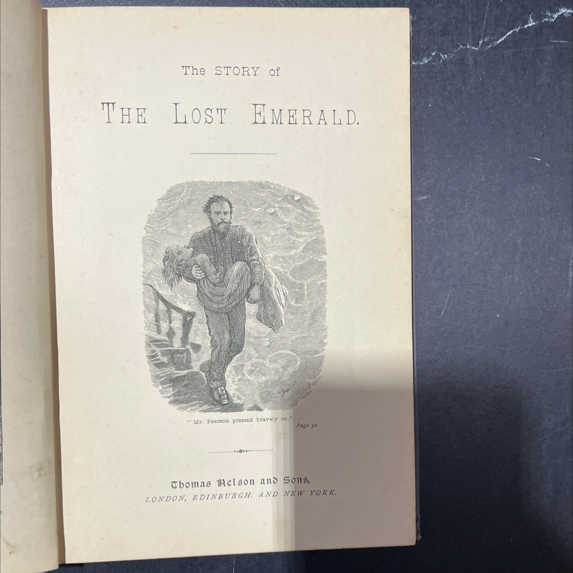 the story of the lost emerald; or, overcome evil with good book, by mrs. emma marshall, 1894 Hardcover image 2