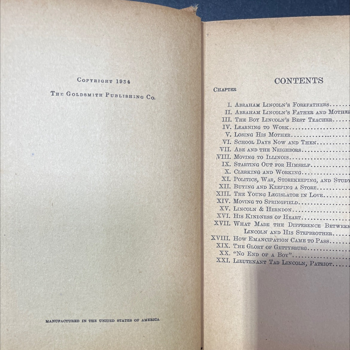 the story of young abraham lincoln book, by wayne whipple, 1934 Hardcover image 3