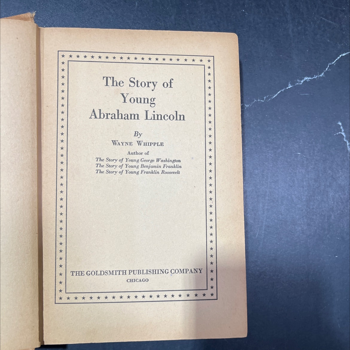 the story of young abraham lincoln book, by wayne whipple, 1934 Hardcover image 2