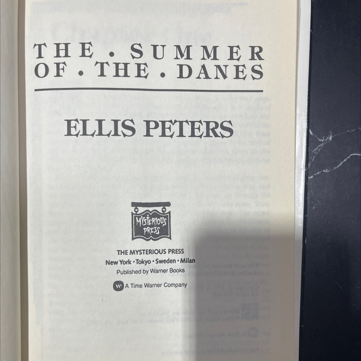 the summer of the danes book, by ellis peters, 1991 Hardcover image 2