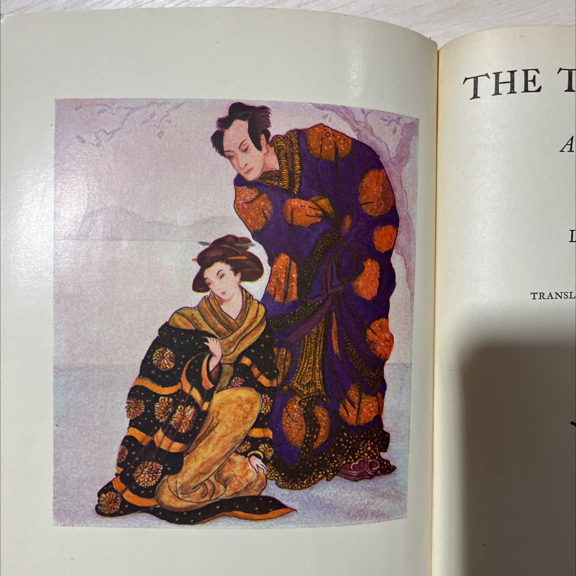 the tale of genji a novel in four parts book, by lady murasaki, 1935 Hardcover, Antique image 3