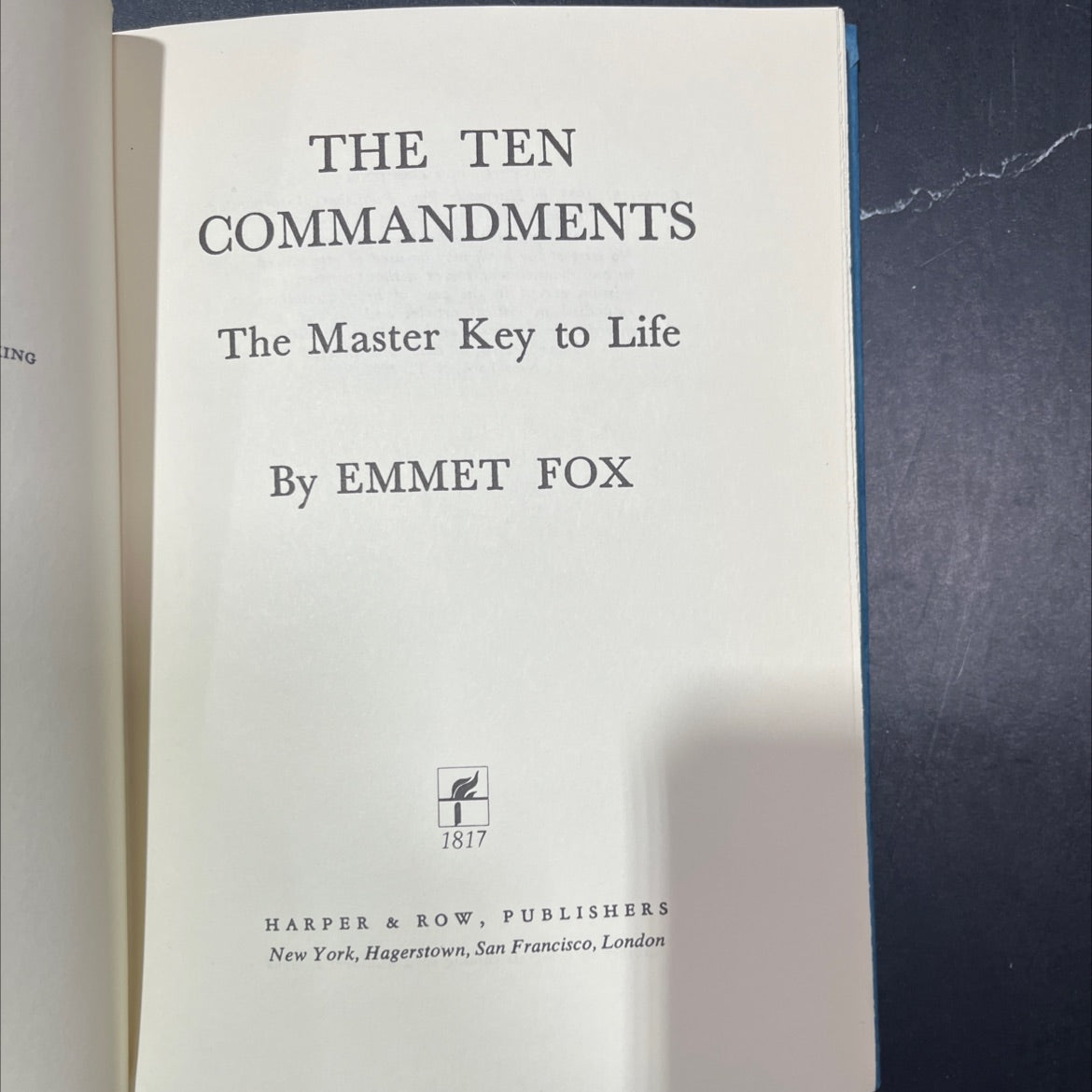 the ten commandments the master key to life book, by emmet fox, 1953 Hardcover image 2