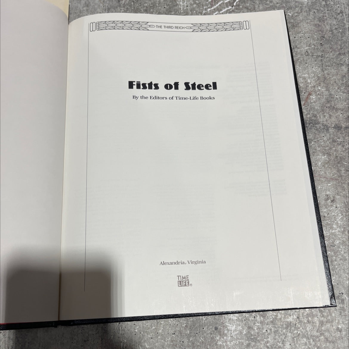 the third reich's fists of steel book, by editors of time-life books, 1990 Hardcover image 2