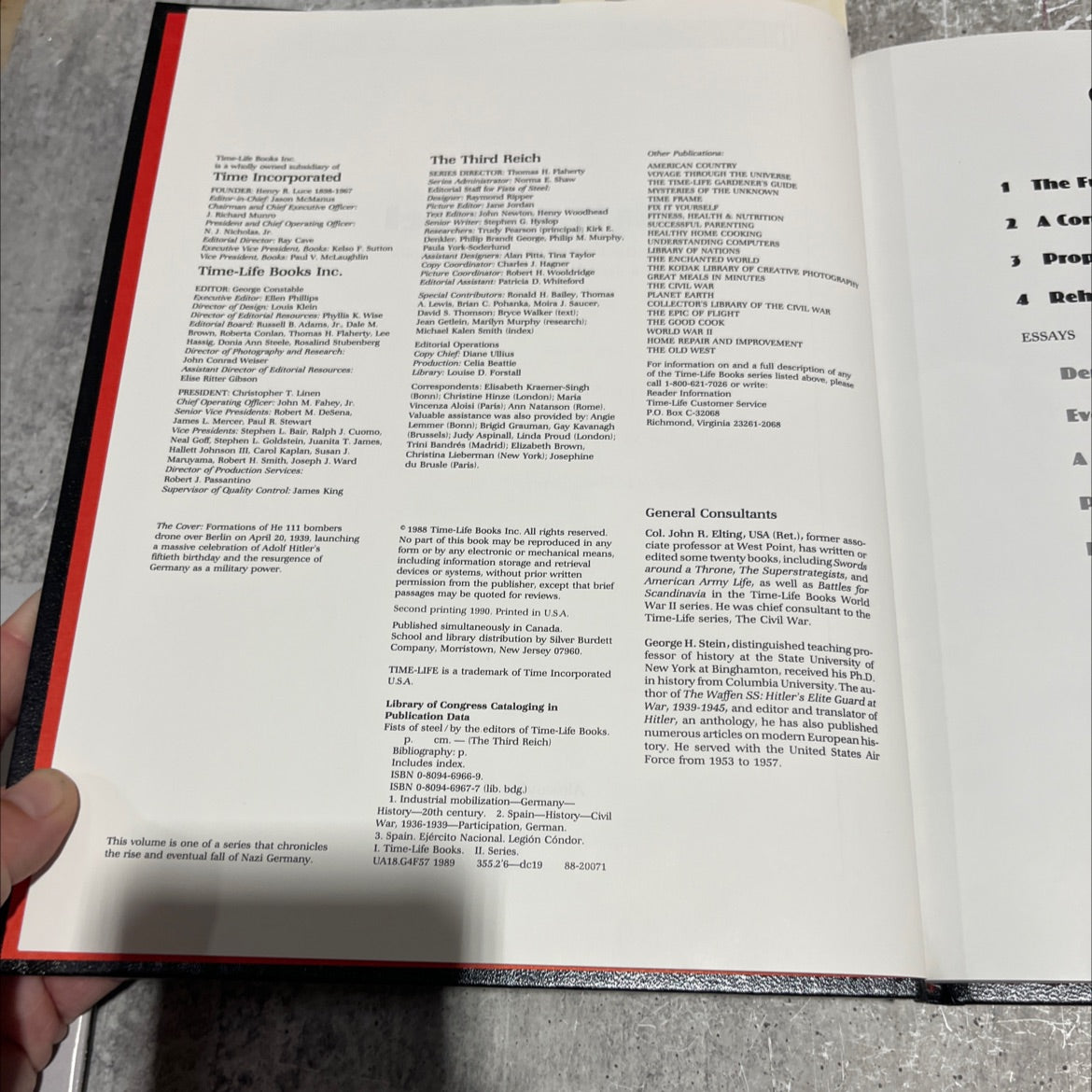 the third reich's fists of steel book, by editors of time-life books, 1990 Hardcover image 3