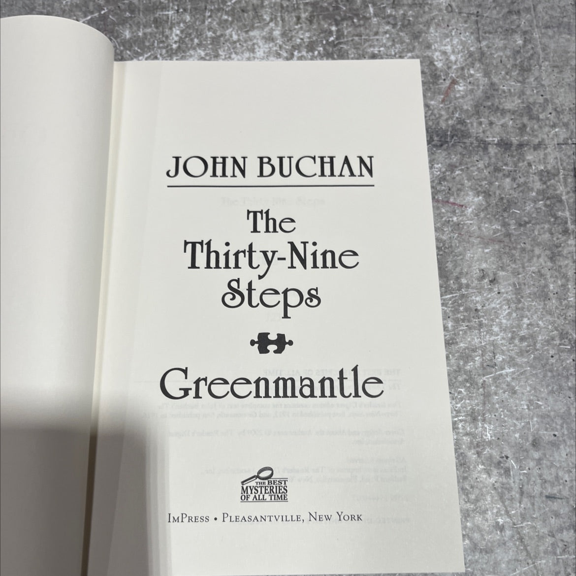the thirty-nine steps and greenmantle book, by john buchan, 1916 Hardcover image 2