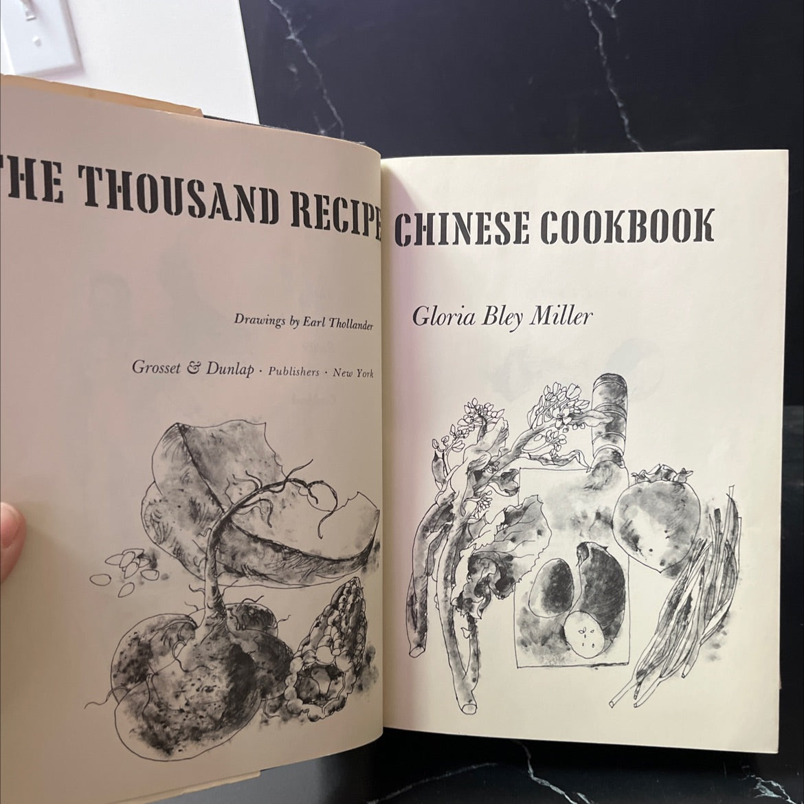 the thousand recipe chinese cookbook book, by gloria bley miller, 1978 Hardcover image 2