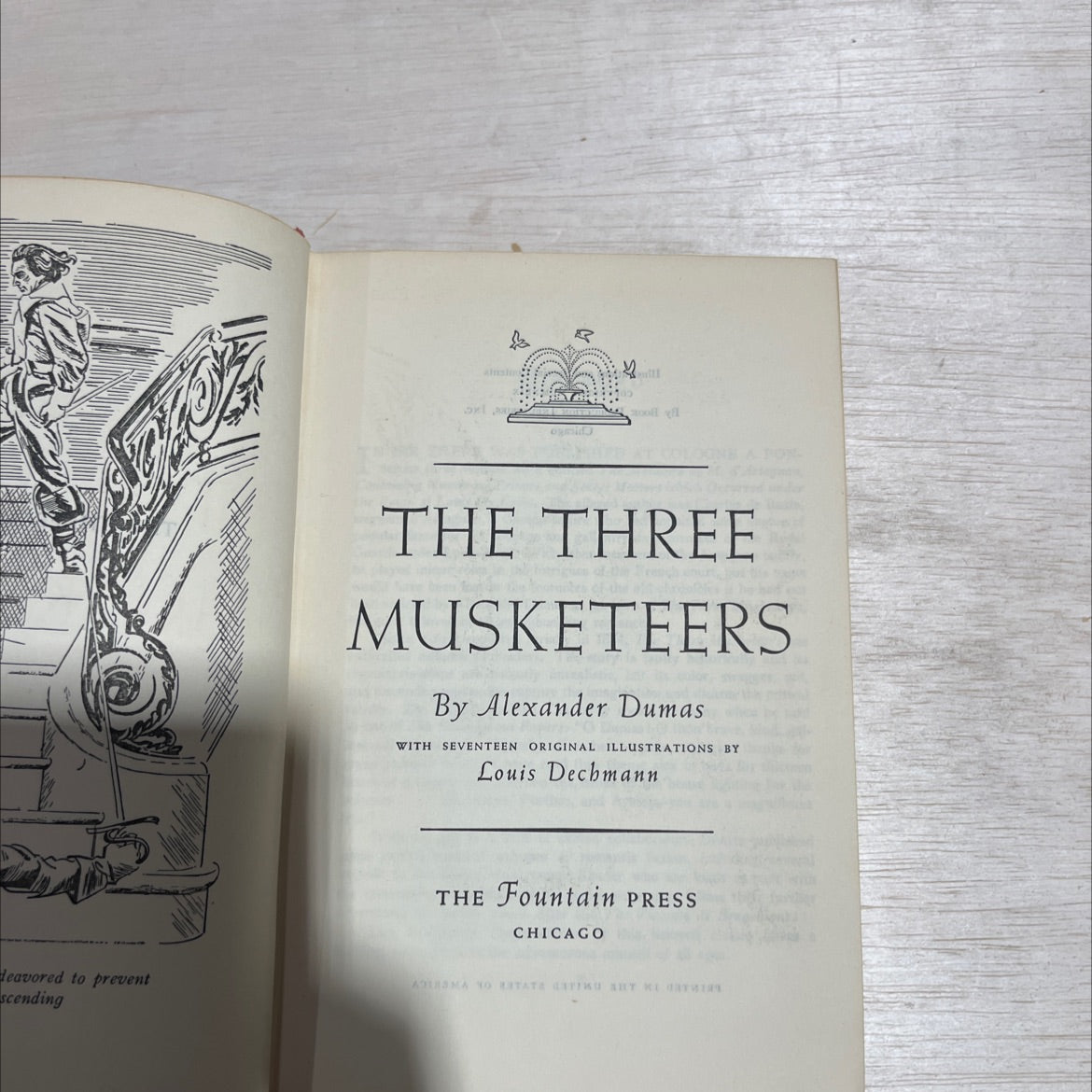 the three musketeers book, by alexander dumas, 1949 Hardcover image 2