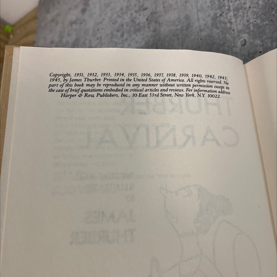 the thurber carnival book, by james thurber, 1945 Hardcover image 3
