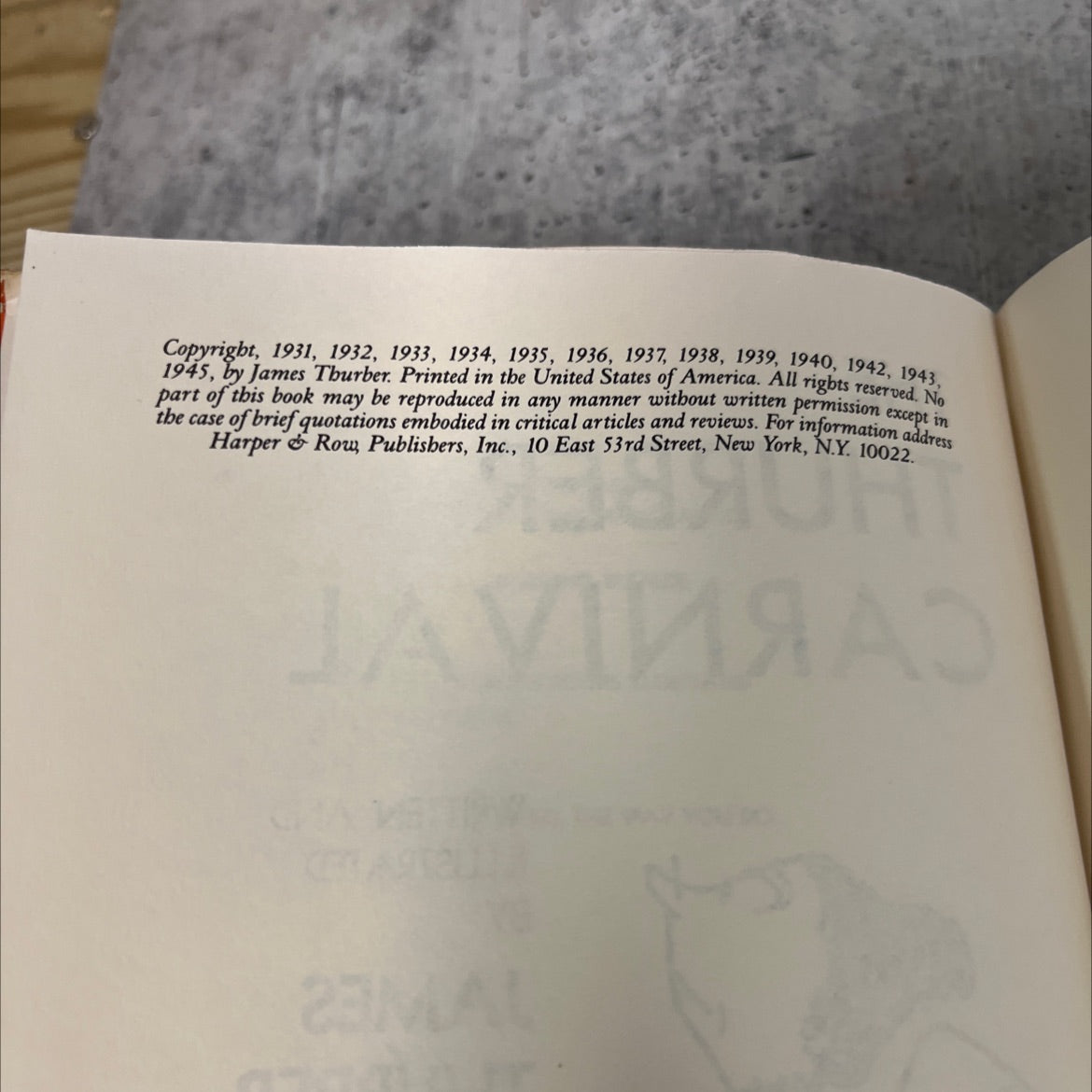 the thurber carnival book, by james thurber, 1945 Hardcover image 3