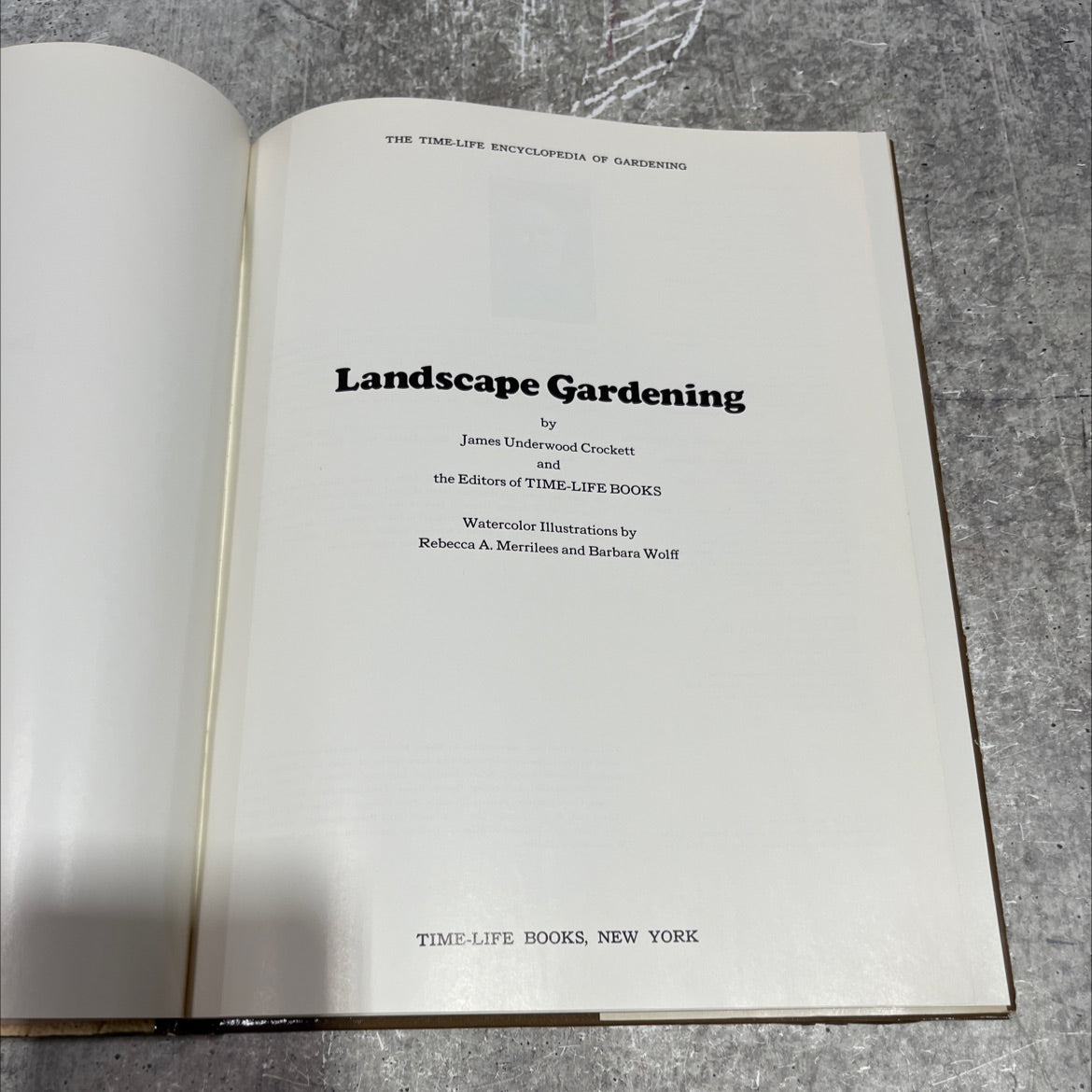 the time-life encyclopedia of gardening landscape gardening book, by James Underwood Crockett, 1974 Hardcover image 2