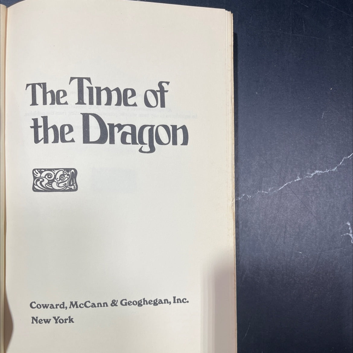the time of the dragon coward book, by dorothy eden, 1975 Hardcover image 2
