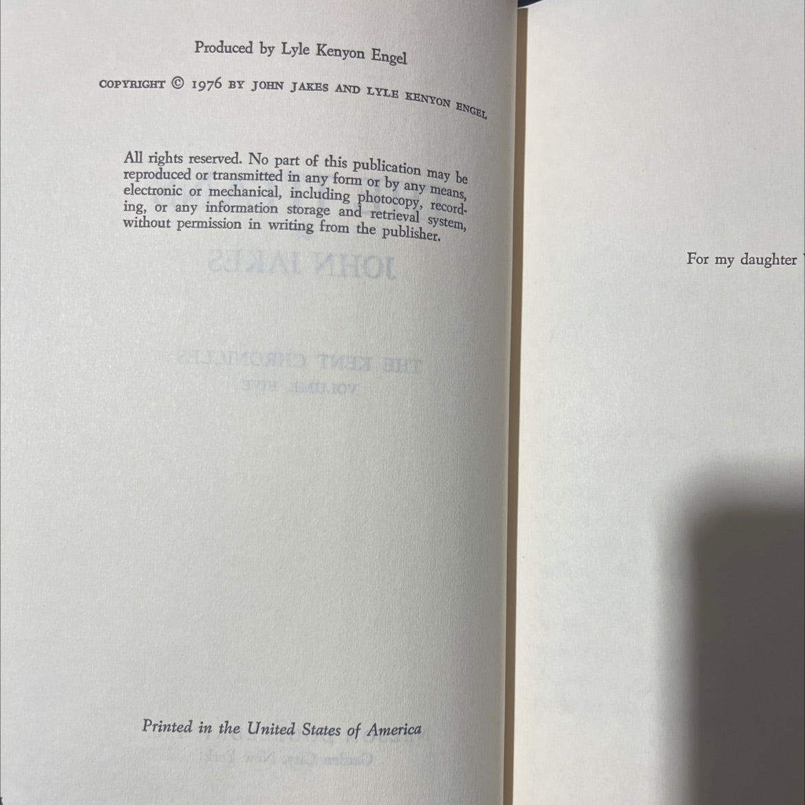 the titans book, by john jakes, 1976 Hardcover image 3