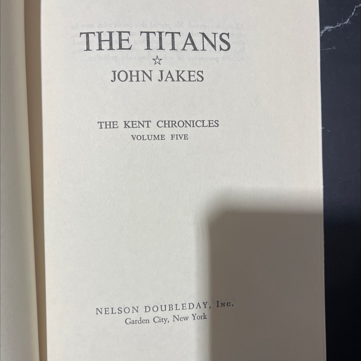 the titans book, by john jakes, 1976 Hardcover image 2