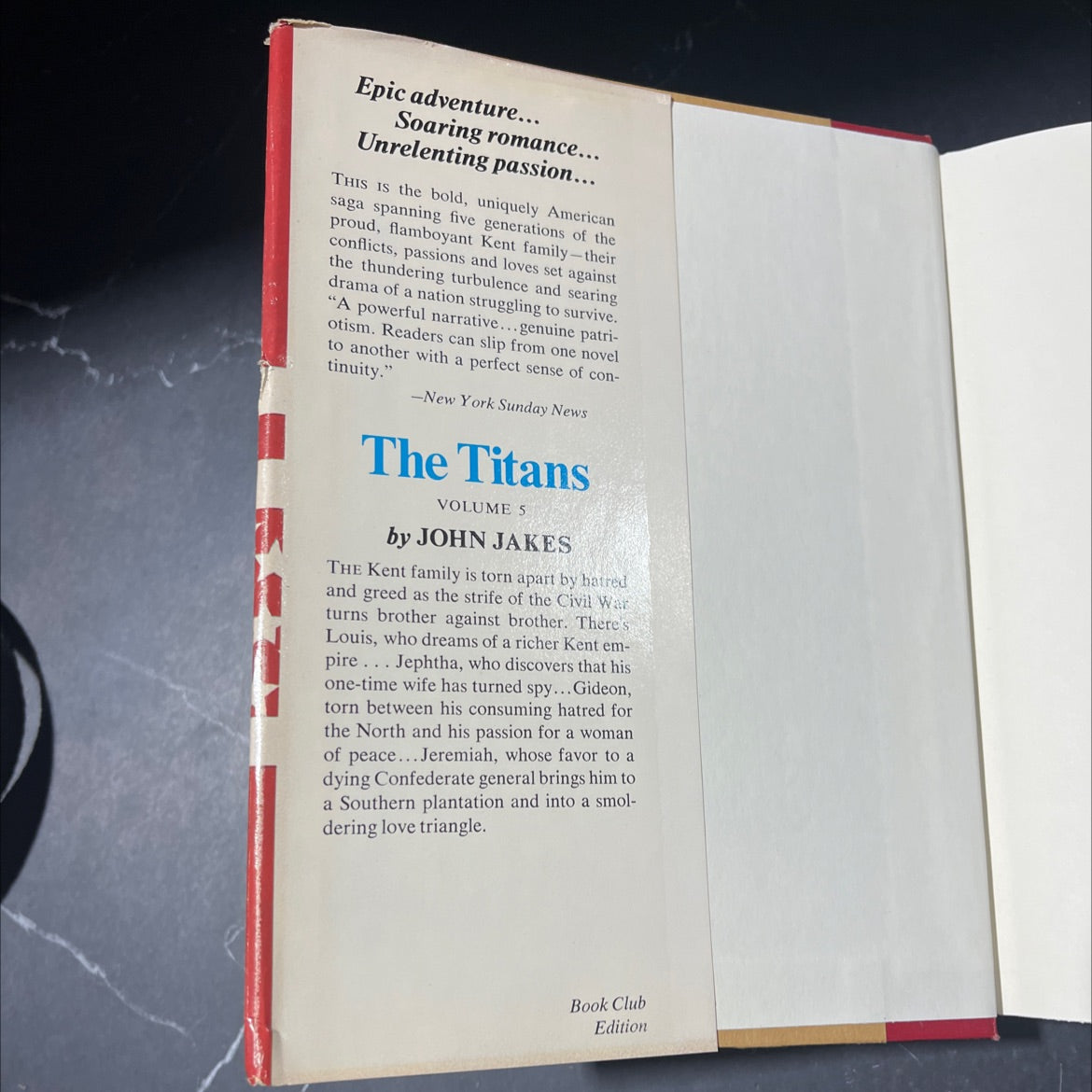the titans book, by john jakes, 1976 Hardcover image 4