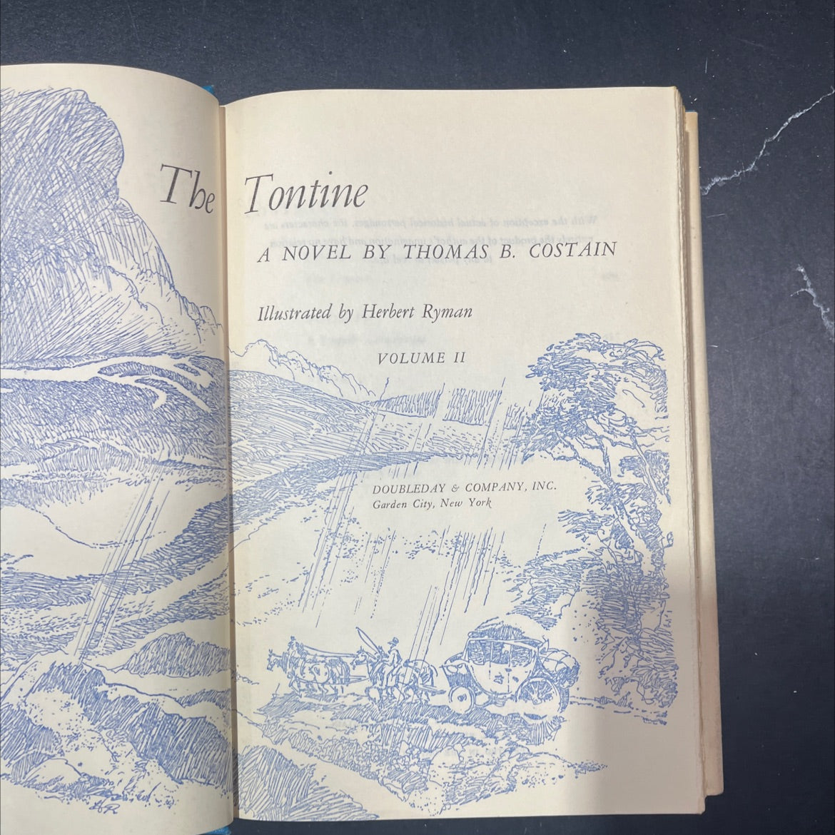 the tontine book, by thomas b. costain, 1955 Hardcover image 2