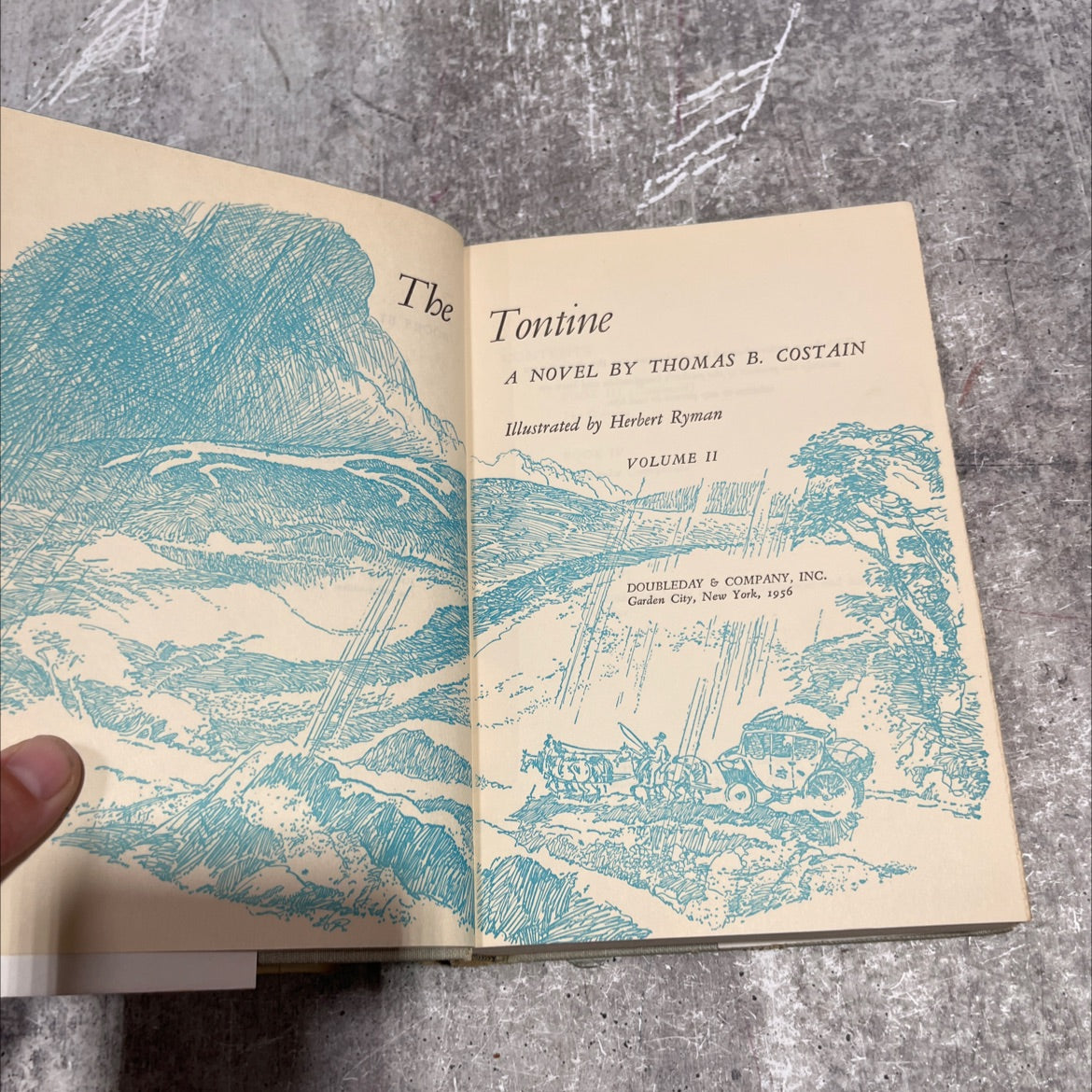 the tontine book, by thomas b. costain, 1956 Hardcover image 2