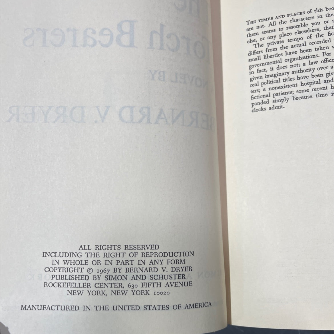 the torch bearers book, by bernard v. dryer, 1967 Hardcover image 3