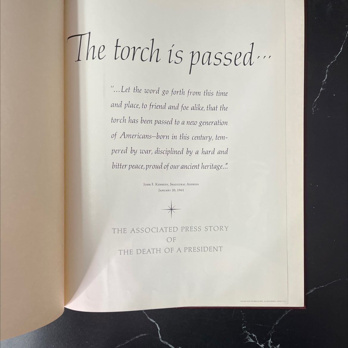 the torch is passed book, by john f. kennedy, 1961 Hardcover, Vintage image 3