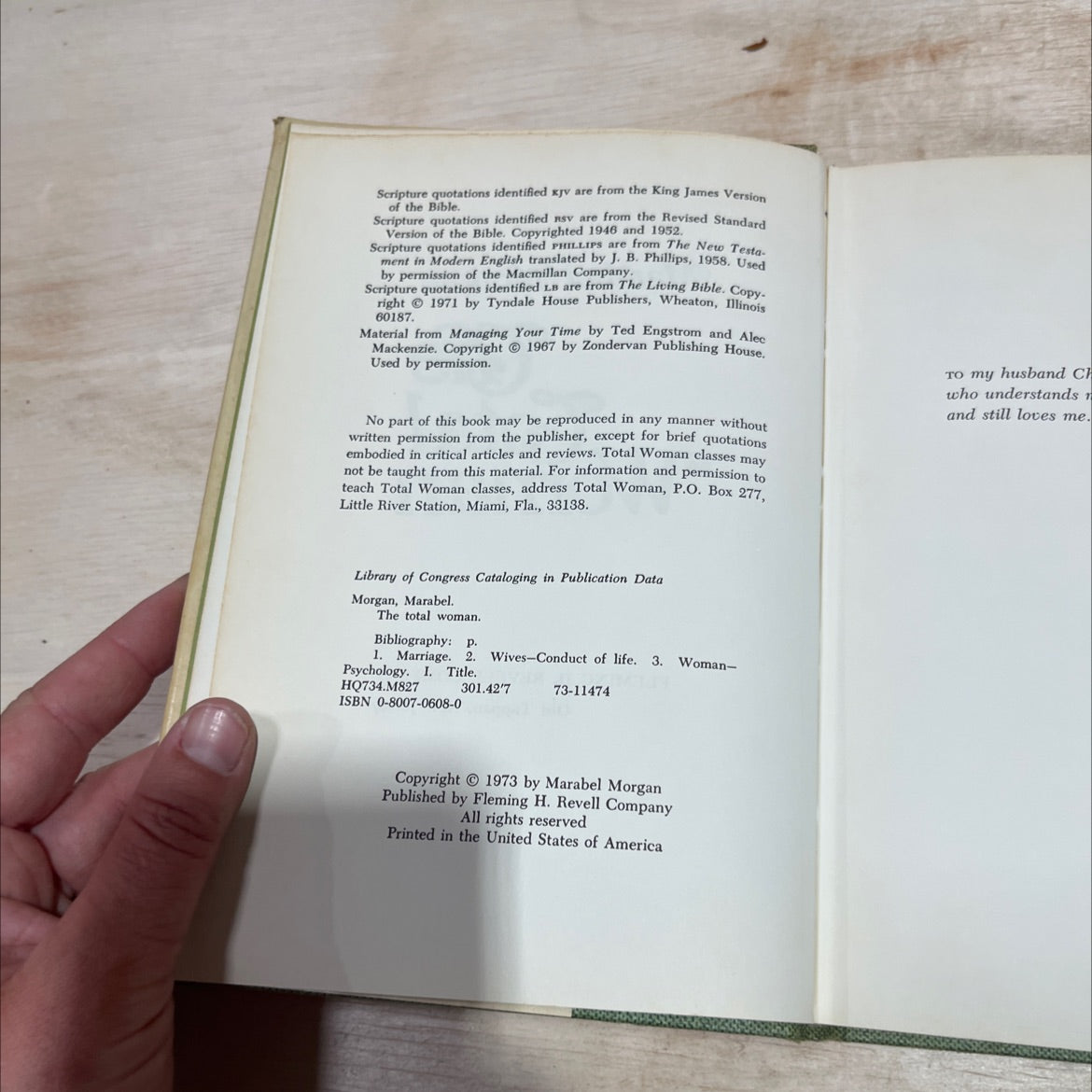 the total woman book, by Marabel Morgan, 1973 Hardcover image 3